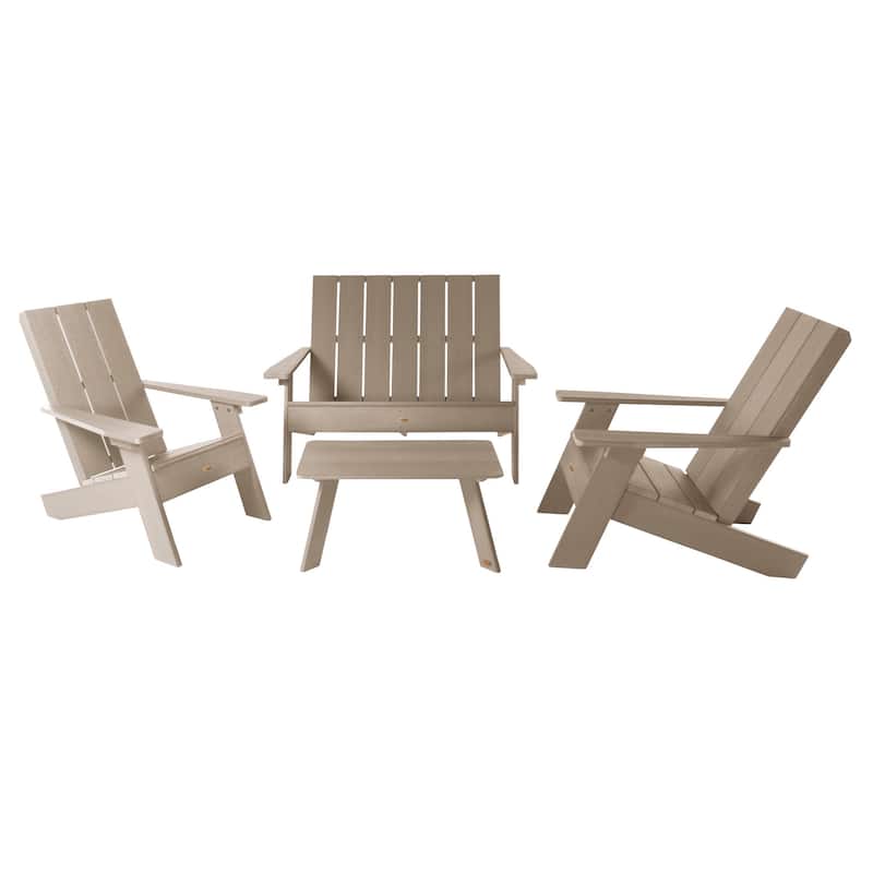 Italica Modern Adirondack Conversation Set - Woodland Brown