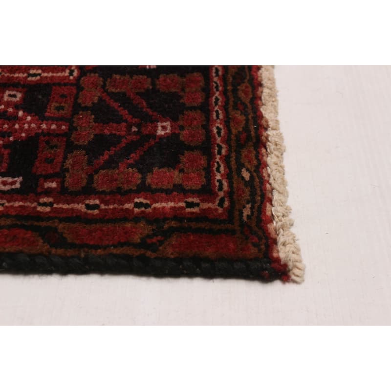 ECARPETGALLERY Hand-knotted Sarabi Red Wool Rug - 2'11 x 10'9