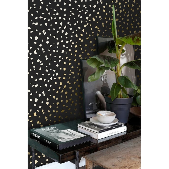 ESTA Home Confetti Black Terrazzo Wallpaper