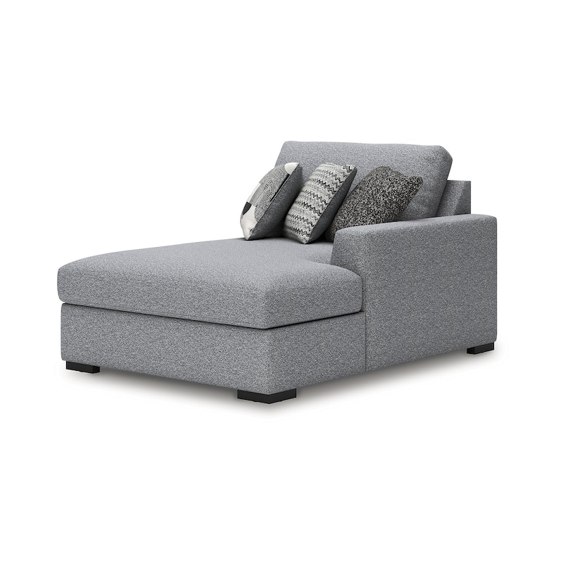 Signature Design by Ashley Bealton Gray 4-Piece Sectional with Double Chaise - 182" W x 69" D x 41" H