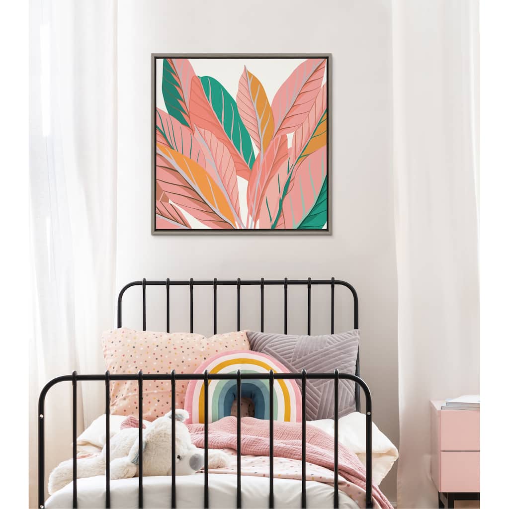 Kate and Laurel Sylvie Expand Framed Canvas by Alicia Schultz