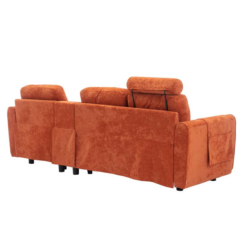 Modern Cozy Sectional Sofa with Storage Loveseat Sofa and Reversible