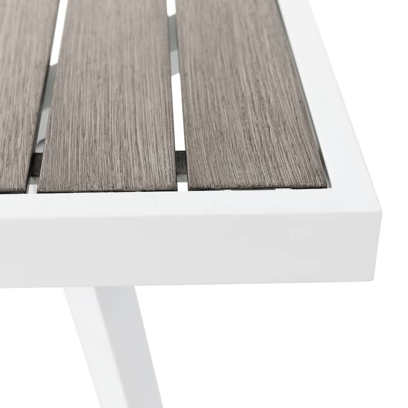Glitzhome Outdoor Modern Patio Aluminum Sectional Seater Sofa or Coffee Side Table
