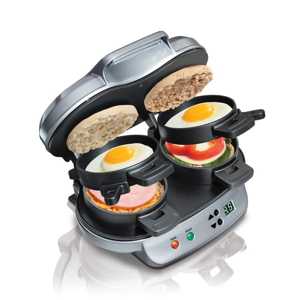slide 2 of 10, Hamilton Beach Dual Breakfast Sandwich Maker