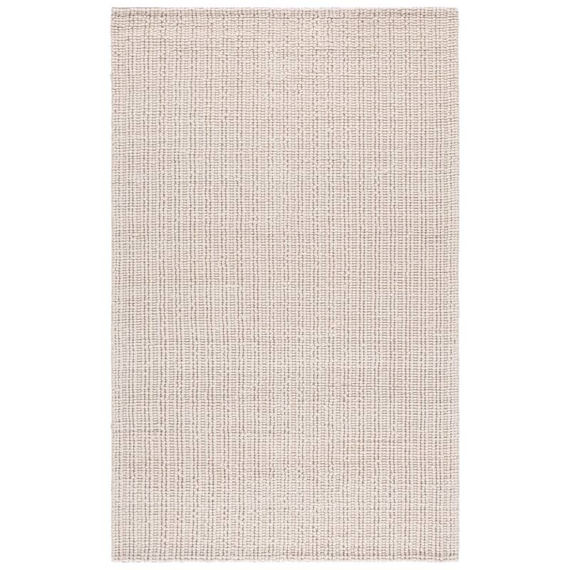 SAFAVIEH Handmade Natural Fiber Couture Mattie Wool Rug - 4' x 6' - Ivory