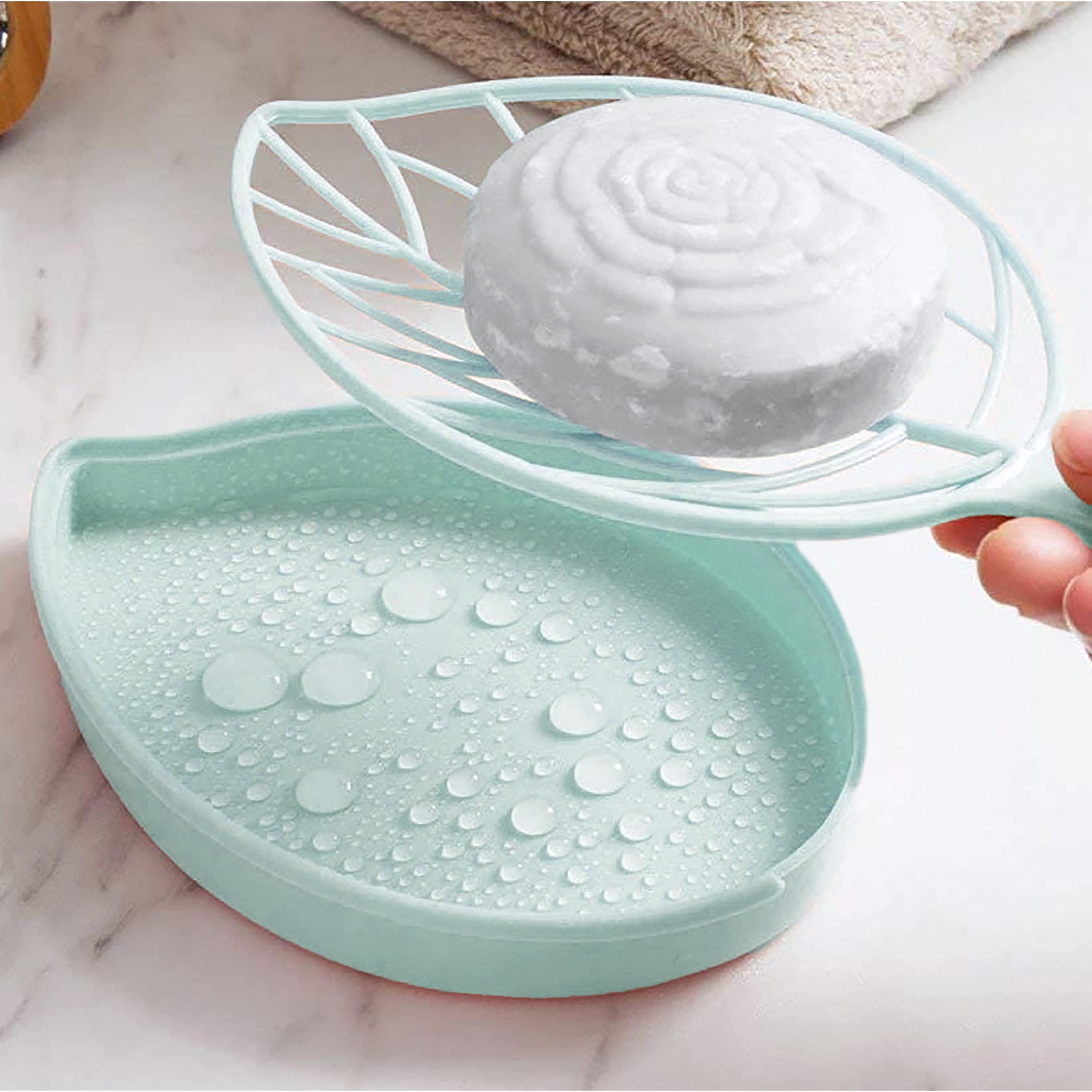 Soap dish with drain and cover 2025