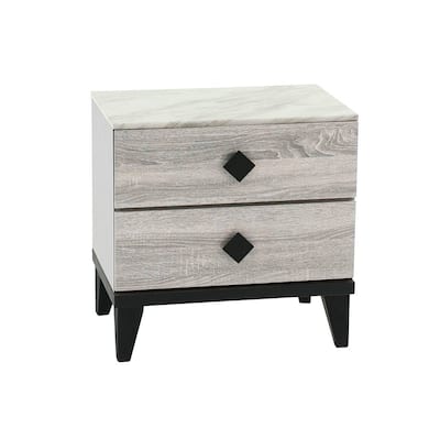 Smithson Nightstand With 2 Drawers Storage
