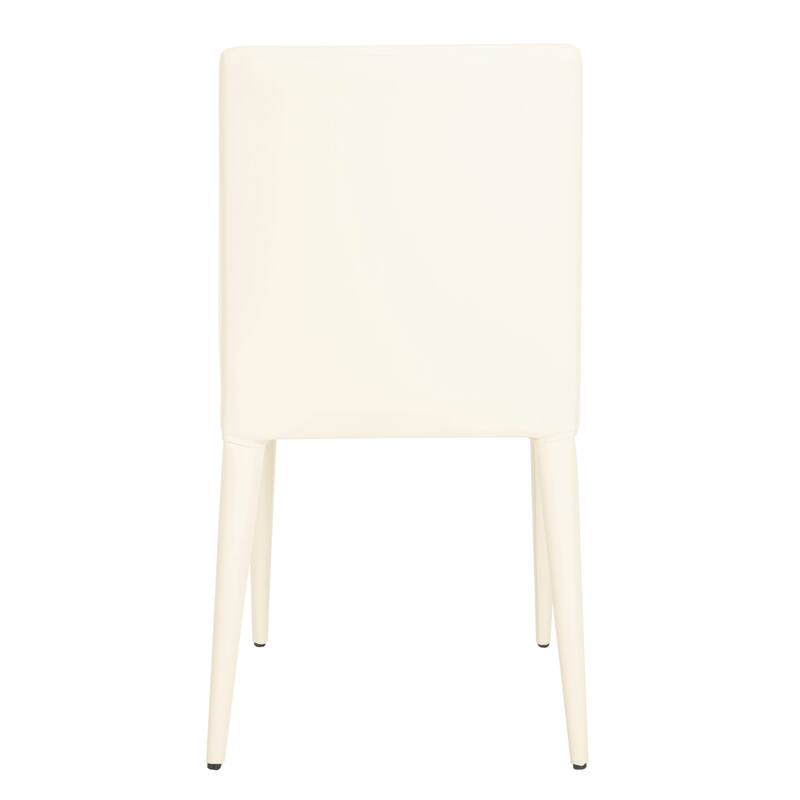 SAFAVIEH Shirlee Mid-Century Dining White Dining Chair (Set of 2) - 22.5" x 17.4" x 33.5" - 23Wx17Dx34H