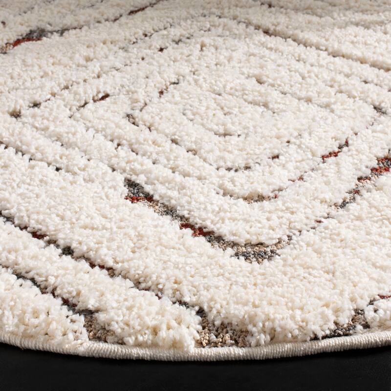 SAFAVIEH Santorini Shag Johannah Abstract 1.2-inch Thick Rug