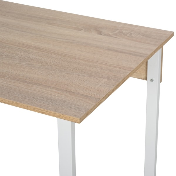 Homcom 88 Extra Long 2 Person Computer Desk W Bookshelf Combo Double Workstation Storage Unit Home Office On Sale Overstock 31690843