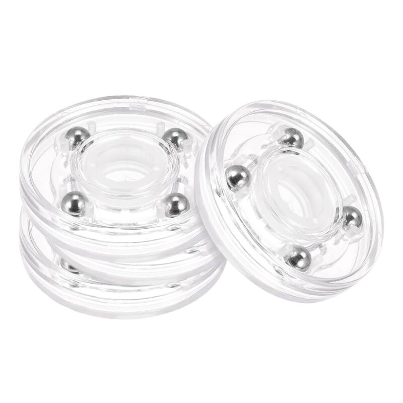 2inch Rotating Swivel Stand with Steel Ball Lazy Susan Base Turntable Clear 4Pcs