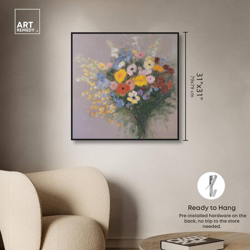 Meadow Flowers Canvas by Art Remedy