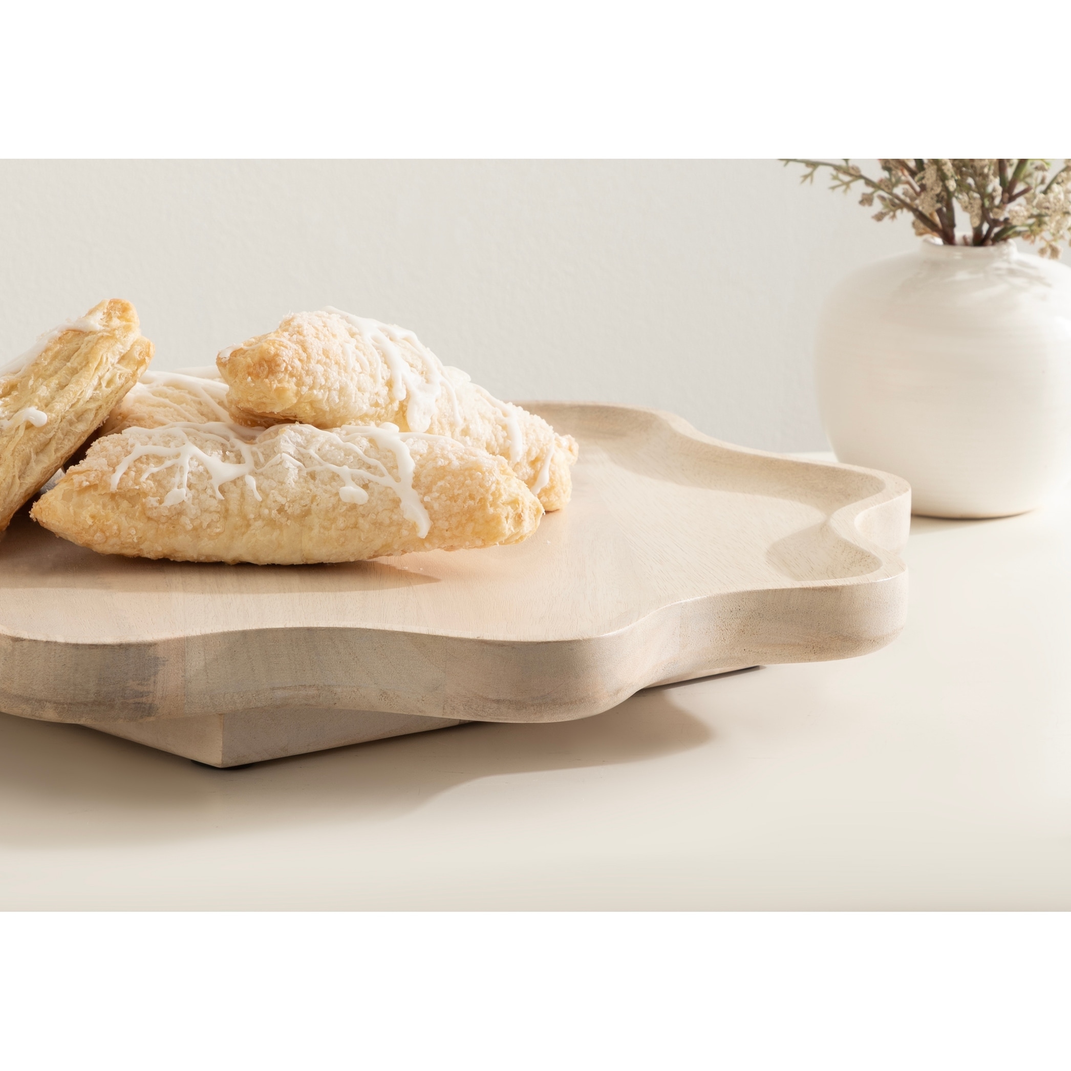Kate and Laurel Alezar Wood Lazy Susan Tray - Overstock - 43244654