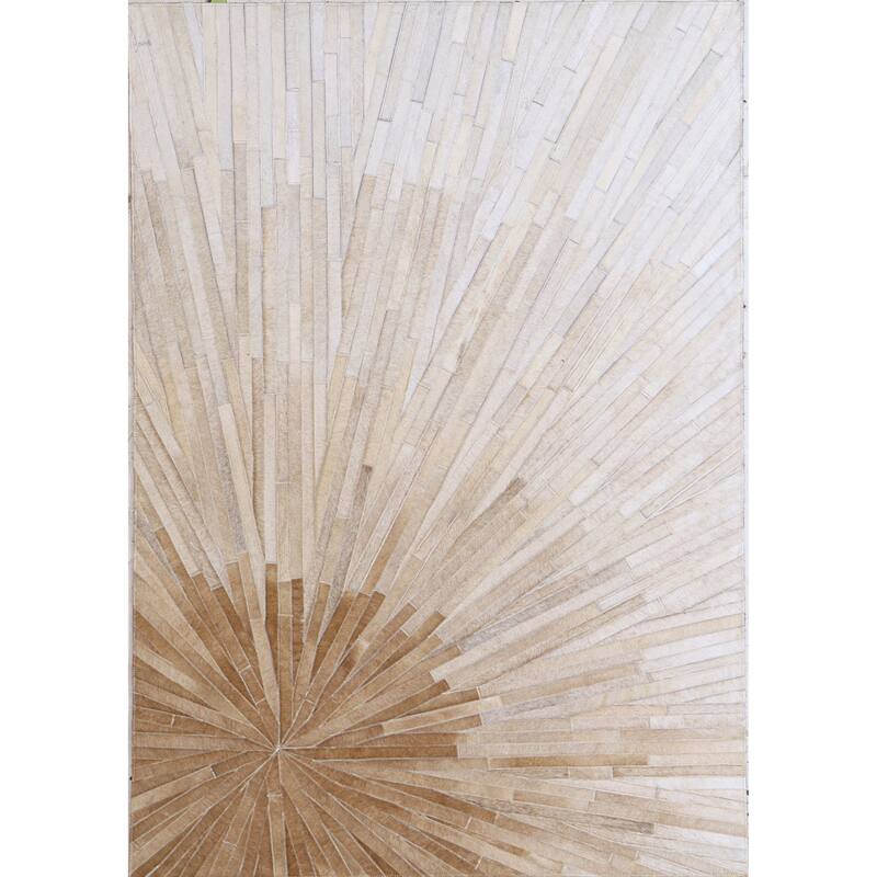 Bashian Mason Camel Contemporary Area Rug