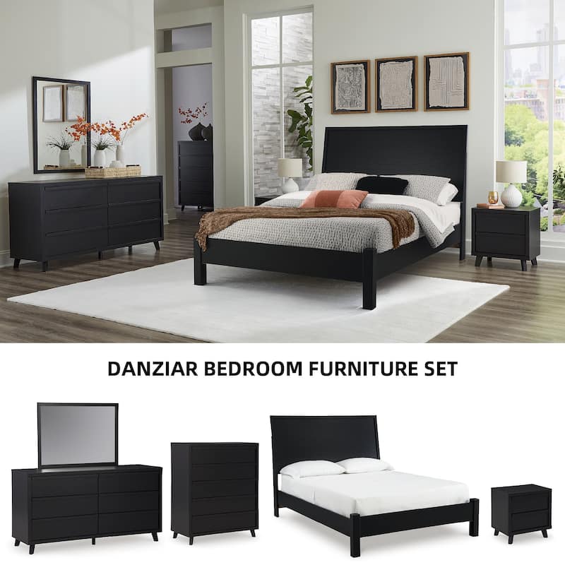 Signature Design by Ashley Danziar Black Dresser and Mirror