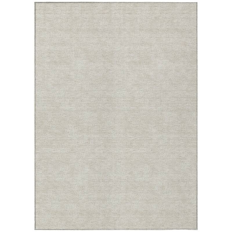 HomeRoots Geometric Transitional Rectangle Outdoor Rug