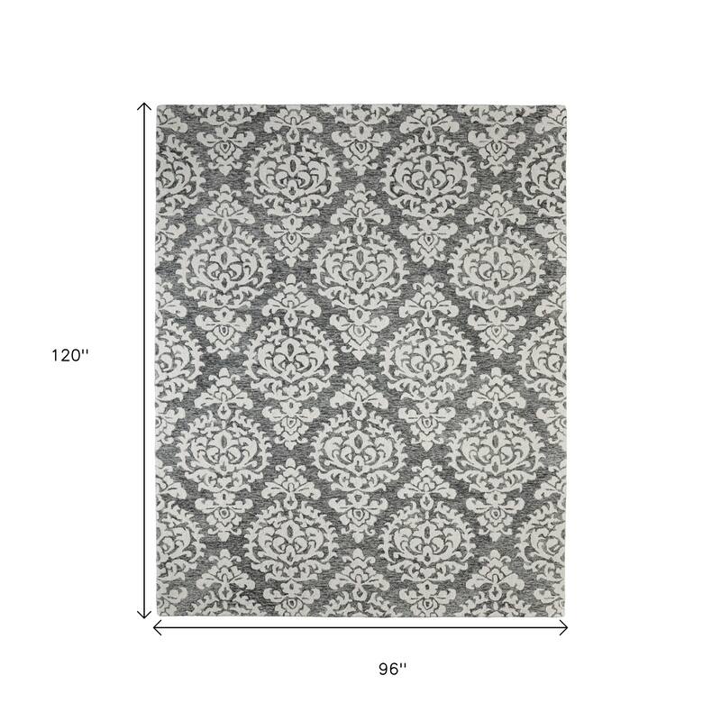 HomeRoots Floral Modern Rectangle Area Rug