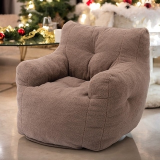 Emmtore Bodensofa Togo Style - Superweiche Memory Sponge Sitzsack - Aprikose Farbe