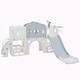 preview thumbnail 20 of 37, 7-in-1 Toddler Slide Set - Spaceship Playset with Slide, Arch Tunnel, Basketball Hoop, and Toy Storage