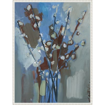 Winter Willow I by Erin McGee Ferrell (23 x 30 in.), Framed Canvas Wall Art Print - Sylvie Beaded White
