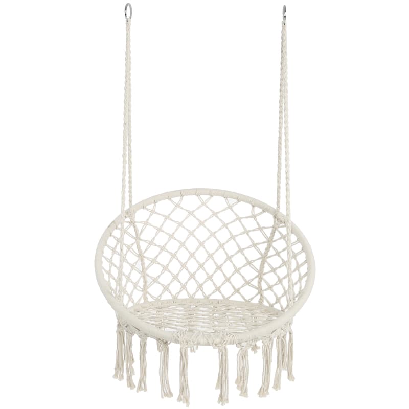 Hammock Chair Macrame Swing for Indoor and Outdoor