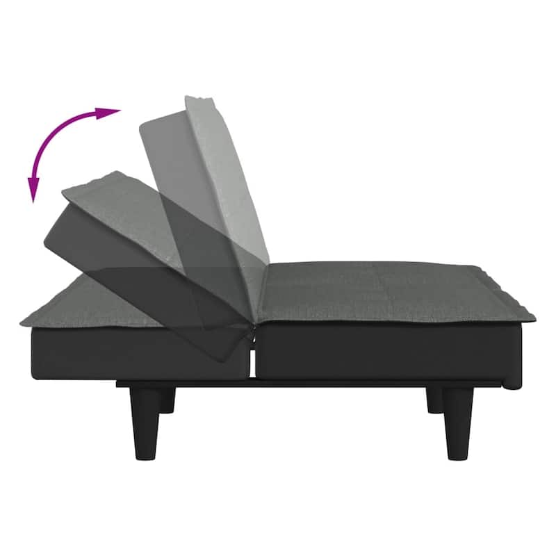 vidaXL Sofa Bed Fabric Sleeper Sofa Loveseat Recliner Chair Daybed Couch Bed - 78.7" x 35" x 27.6"