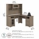 preview thumbnail 73 of 81, Cabot 60W L-Shaped Desk with Hutch and Storage by Bush Furniture