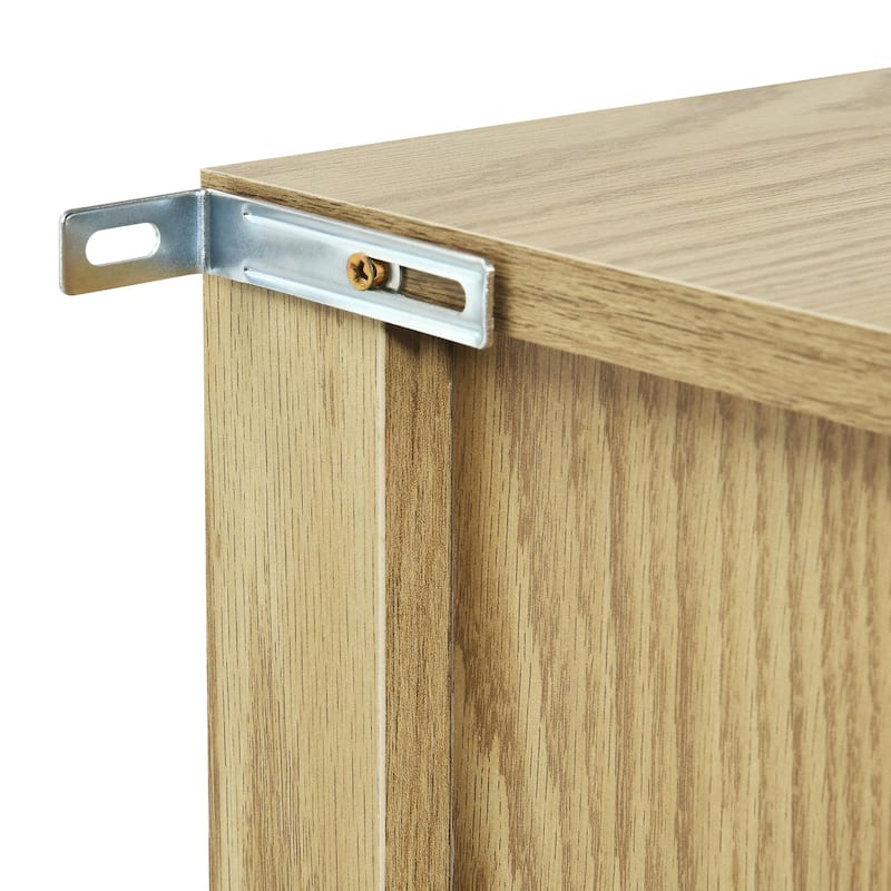 Moasis 4-6-Drawer Dresser Chest Drawer Storage Cabinet Rattan Wood Closet