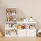 preview thumbnail 14 of 17, Book Organizer, toy Storage Cabinet Organizer - White