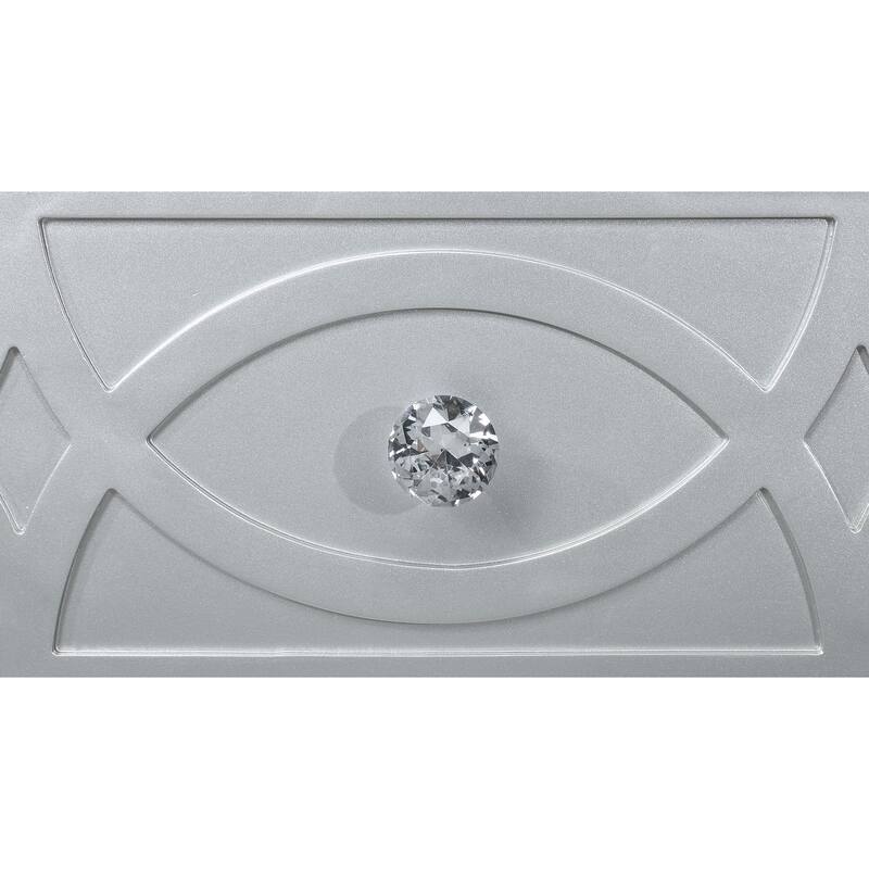 Menlo Silver Metallic 2-drawer Nightstand