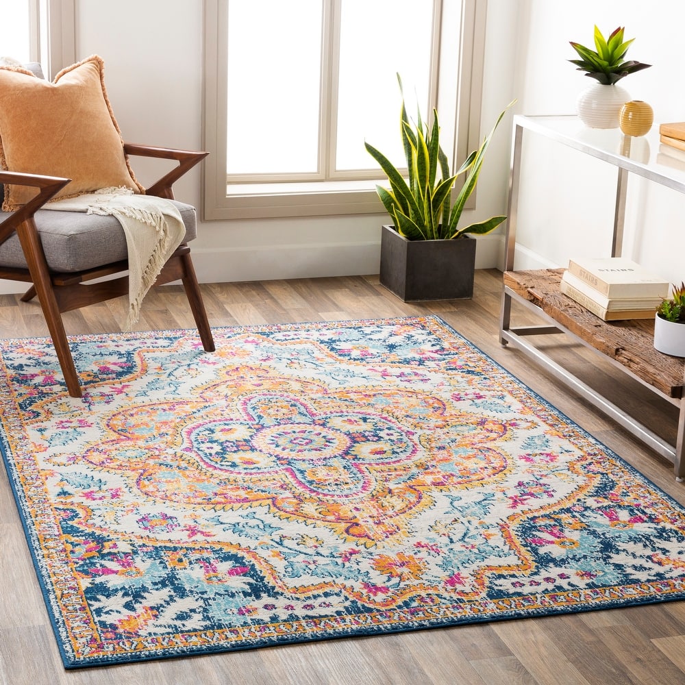 Livabliss Anu Vibrant Boho Medallion Area Rug