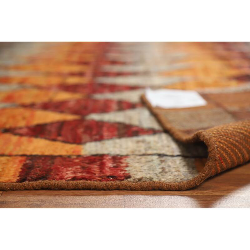 Tribal Trellis Moroccan Oriental Area Rug Handmade Wool Carpet - 6'9" x 9'8"