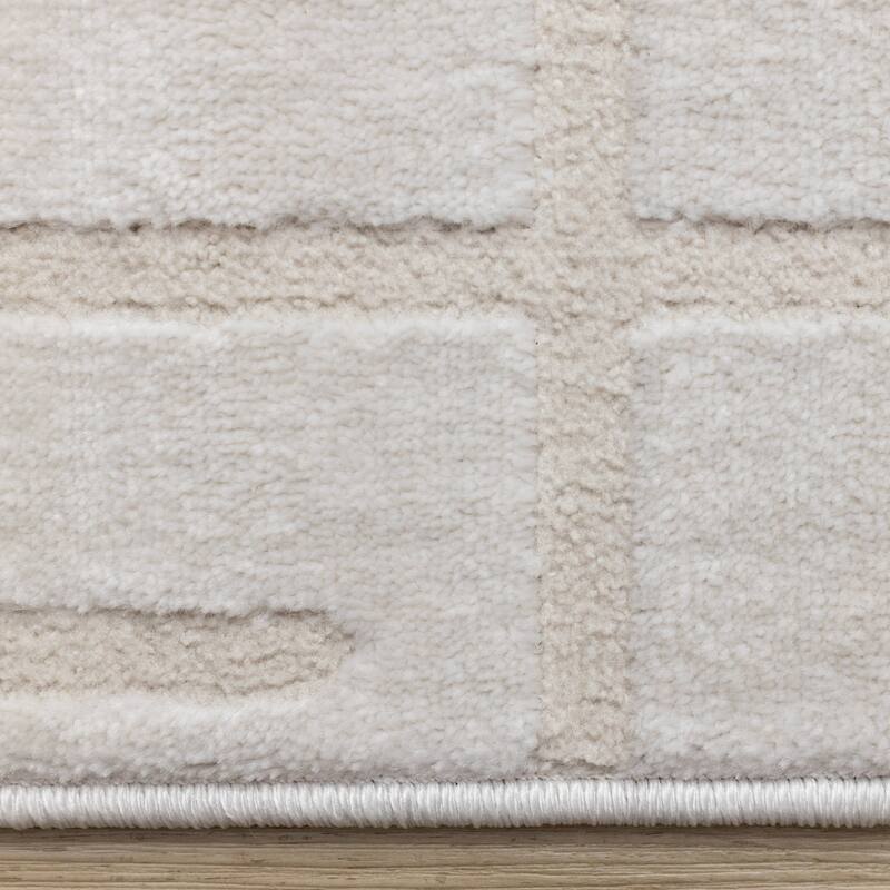 White Lines Design High-Traffic Rug