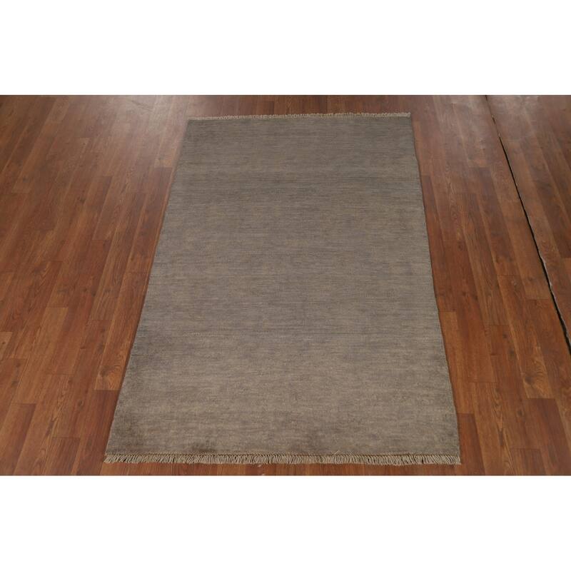 Modern Gabbeh Oriental Accent Rug Handmade Wool Carpet - 3'4"x 5'0"