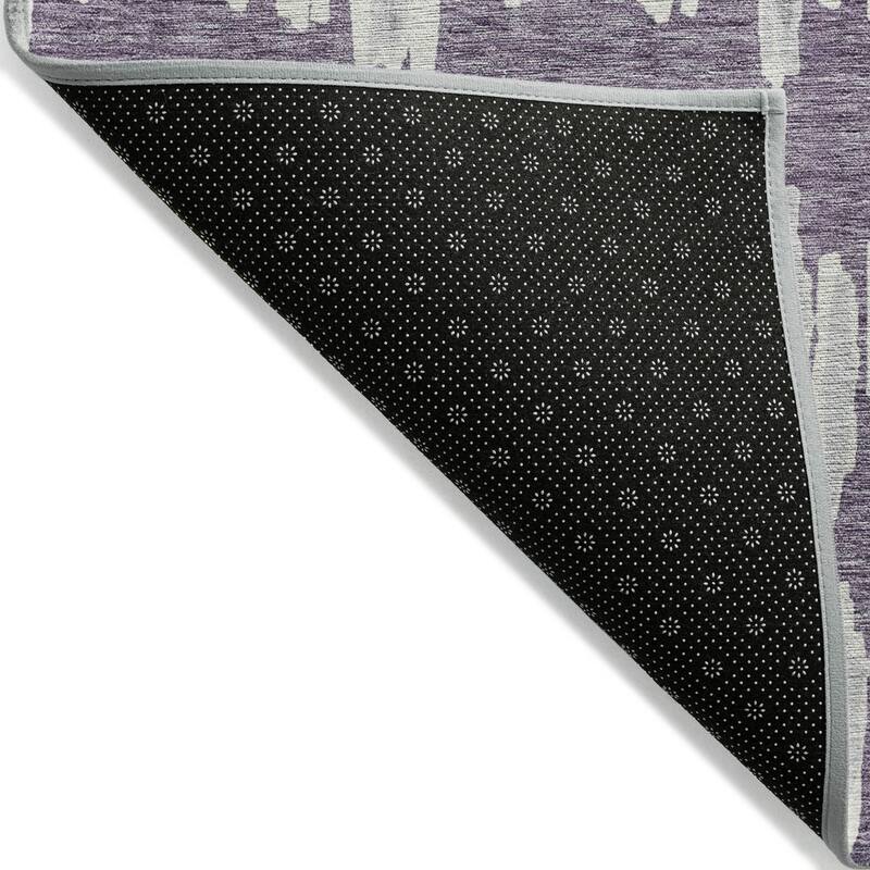 Machine Washable Indoor/ Outdoor Chantille Abstract Contemporary Rug