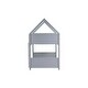 preview thumbnail 29 of 52, Wooden Low Height Twin Over Twin Bunk Bed Kids Bed with Guardrails,Ladder