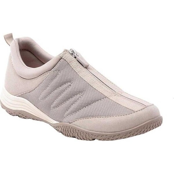 taupe suede slip on sneakers