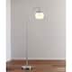 Option Brushed Nickel/White Glass Shade