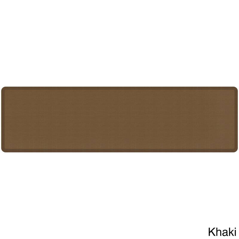 Designer Comfort Grasscloth Anti-Fatigue Kitchen Mat