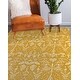 preview thumbnail 8 of 15, FLIGHT OF FANCY YELLOW Area Rug By Becky Bailey