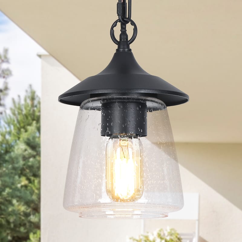 The Gray Barn Dairy Air 1-light Outdoor Pendant Hanging Porch-light - D6.25"xH9.4"