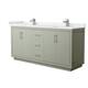 Option Light Green / White Cultured Marble Top / Brushed