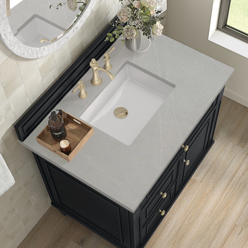 James Martin Vanities Lorelai 36" Single Vanity, Black Onyx