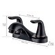 preview thumbnail 5 of 4, Lavatory Double-handle Conterset Bathroon Faucet