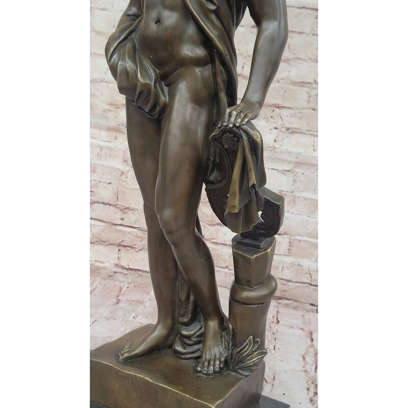 Apollo - Greek Roman God Of The Sun, Light, Music, Poetry - Hot Cast Bronze Sculpture