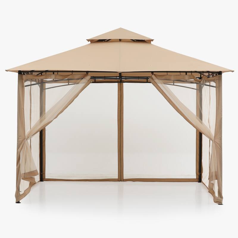 ABCCANOPY Patio Outdoor Gazebo for Double Roof Soft Canopy