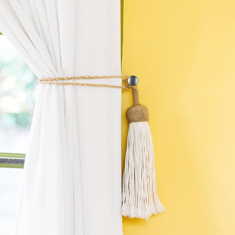 Curtain Tieback Hooks - Set of 2 Adhesive Hooks Holdbacks