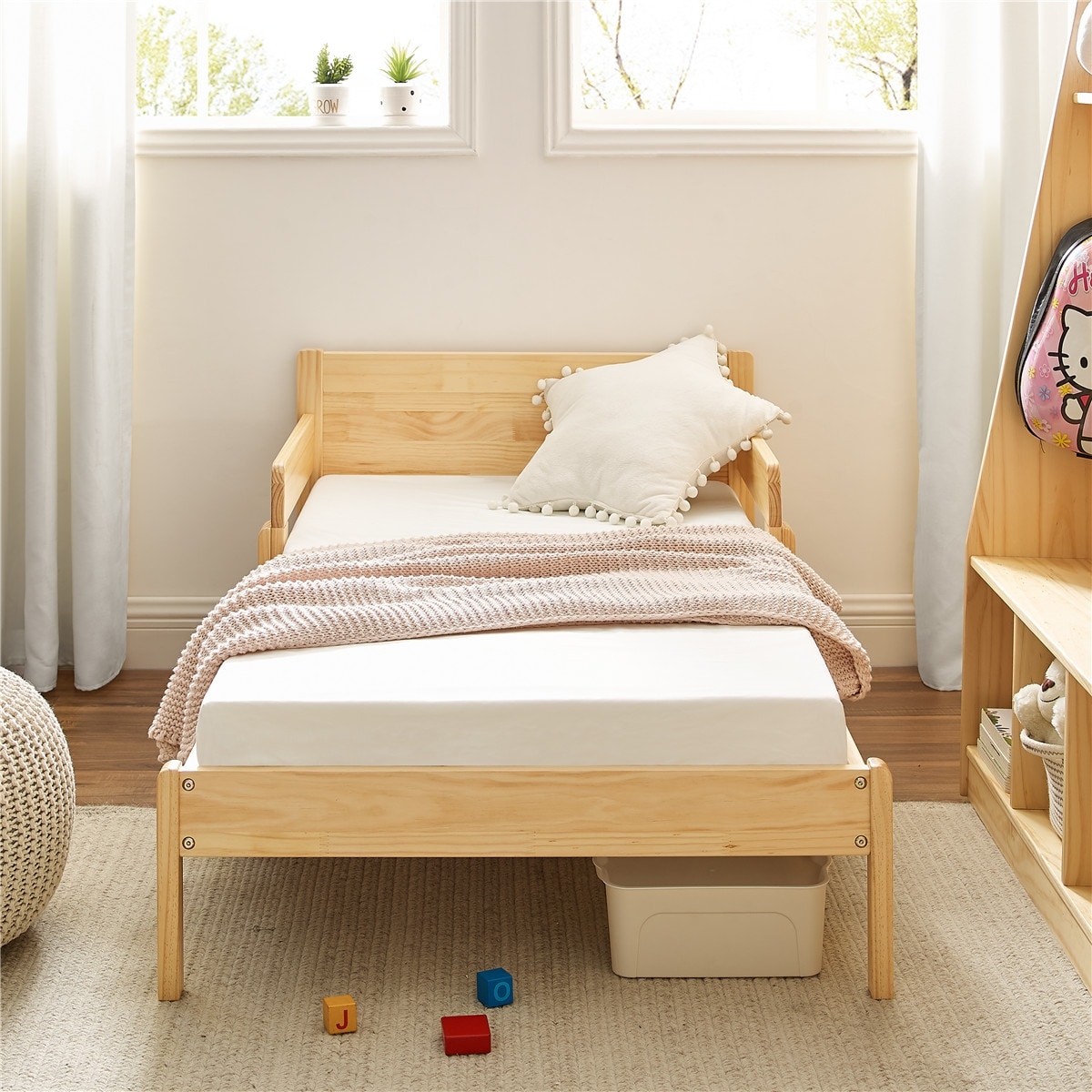 Kids king single bed frame store