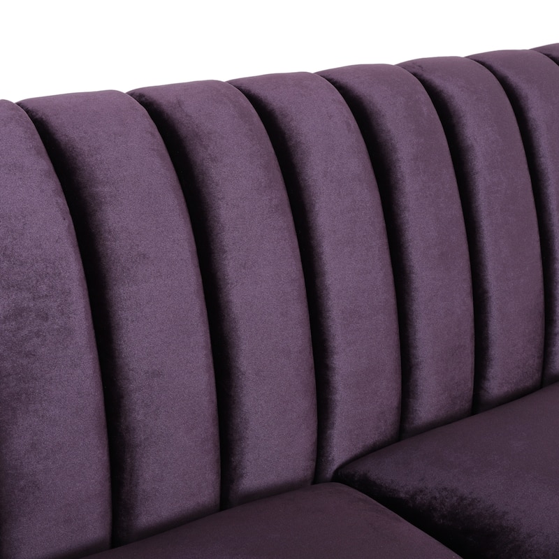 Ansonia Contemporary Velvet 3-seat Sofa by Christopher Knight Home