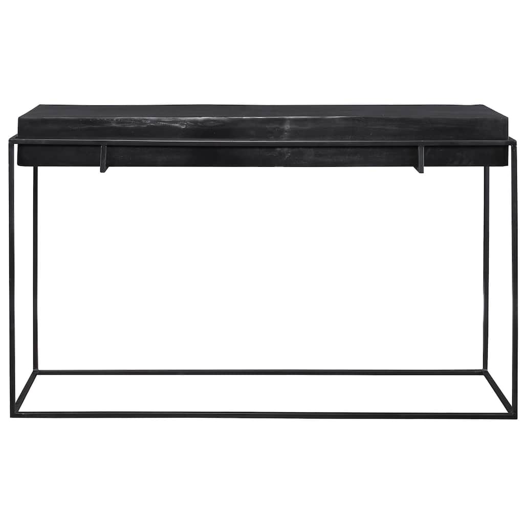 Uttermost 25110 Telone 15" Wide Aluminum Top Iron Console Table